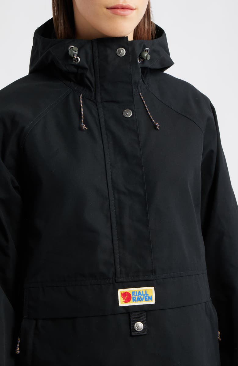 Fjällräven Vardag Anorak Jacket, Alternate, color, Black