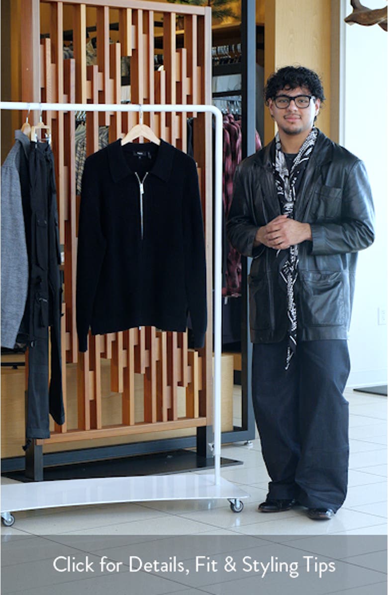 Gary Waffle Knit Zip Cardigan, sales video thumbnail