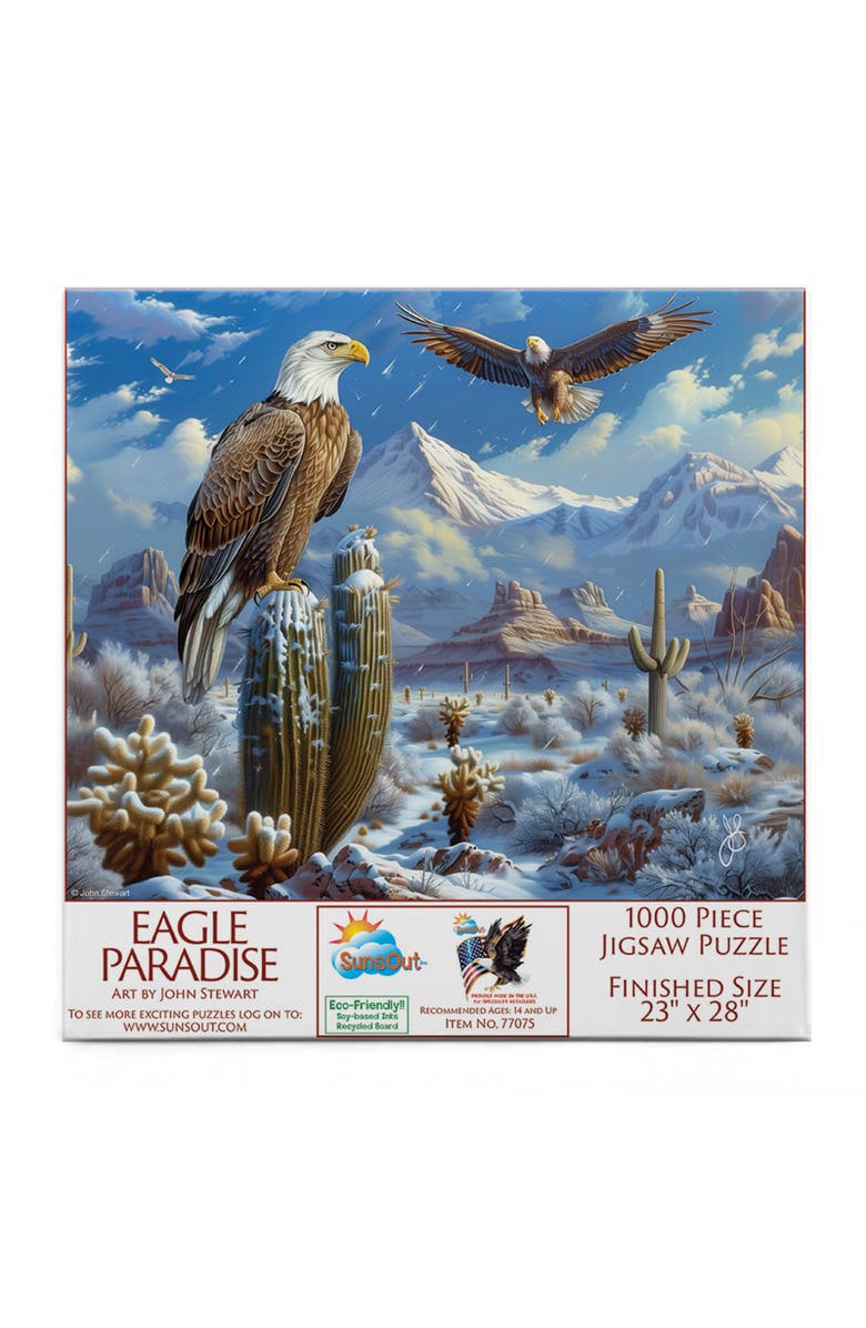 Sunsout Eagle Paradise 1000 piece Jigsaw Puzzle for Adults, Alternate, color, Multicolor