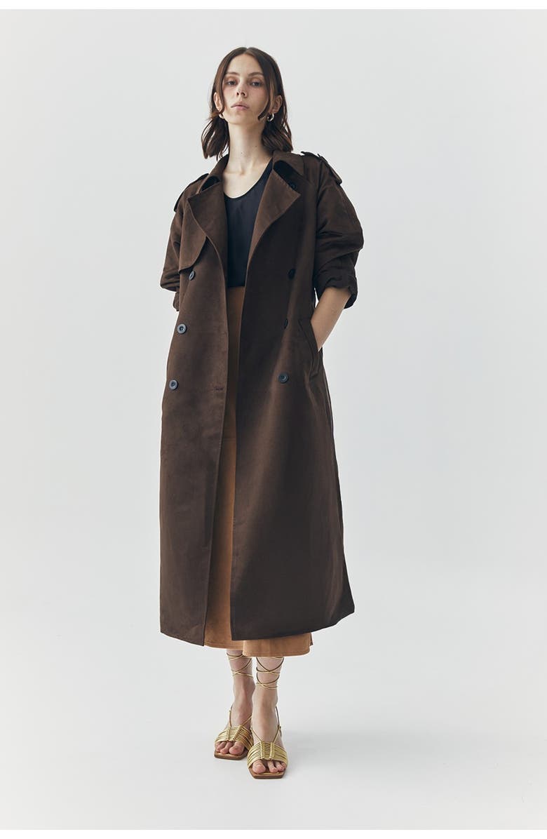 ATS Jett Suede Coat, Main, color, Brown