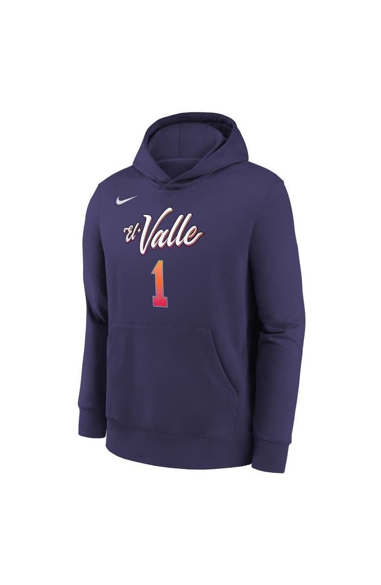 Nike Youth Nike Devin Booker Purple Phoenix Suns 2023/24 City Edition Name & Number Pullover Hoodie, Alternate, color, 