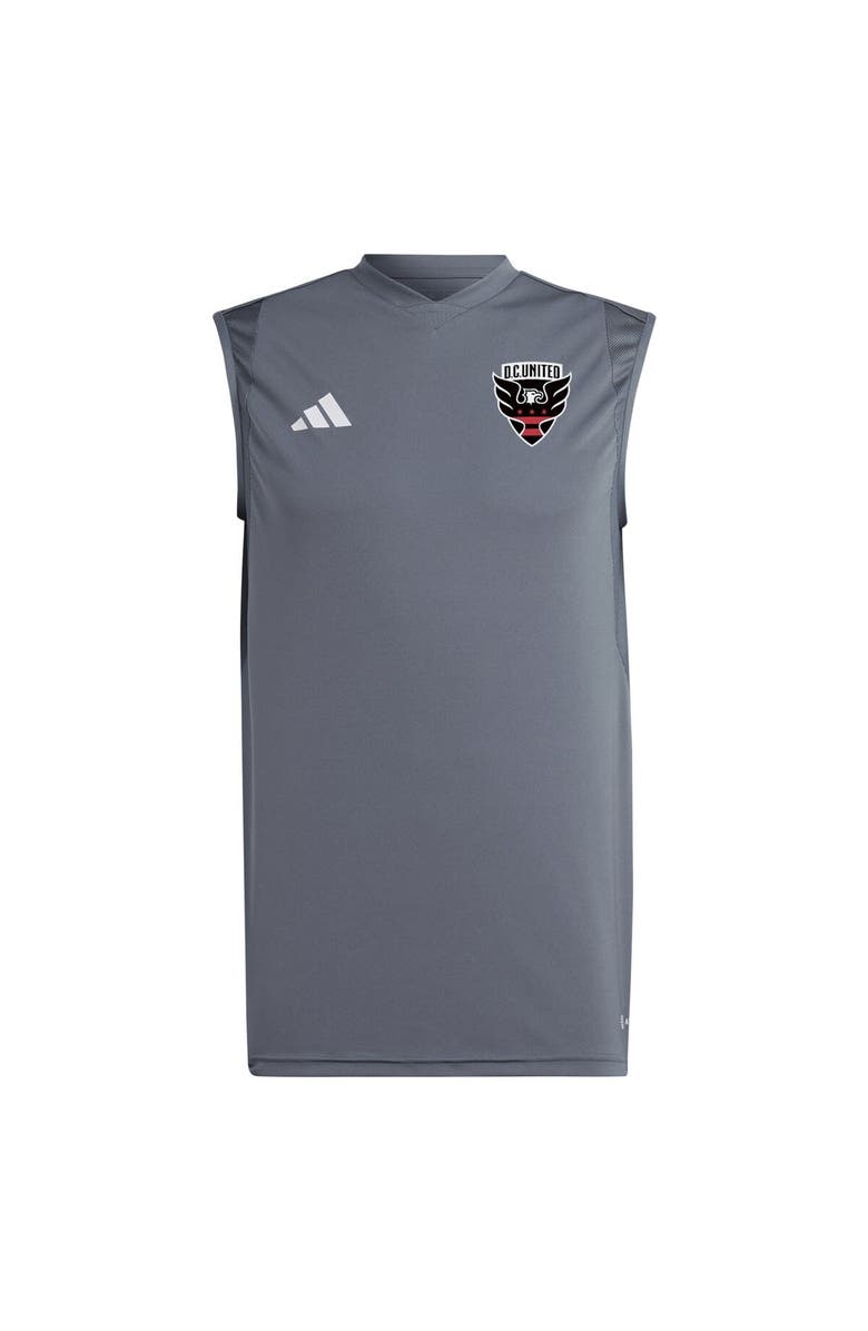adidas Men's adidas Gray D.C. United 2024 Sleeveless Training Jersey, Alternate, color, 