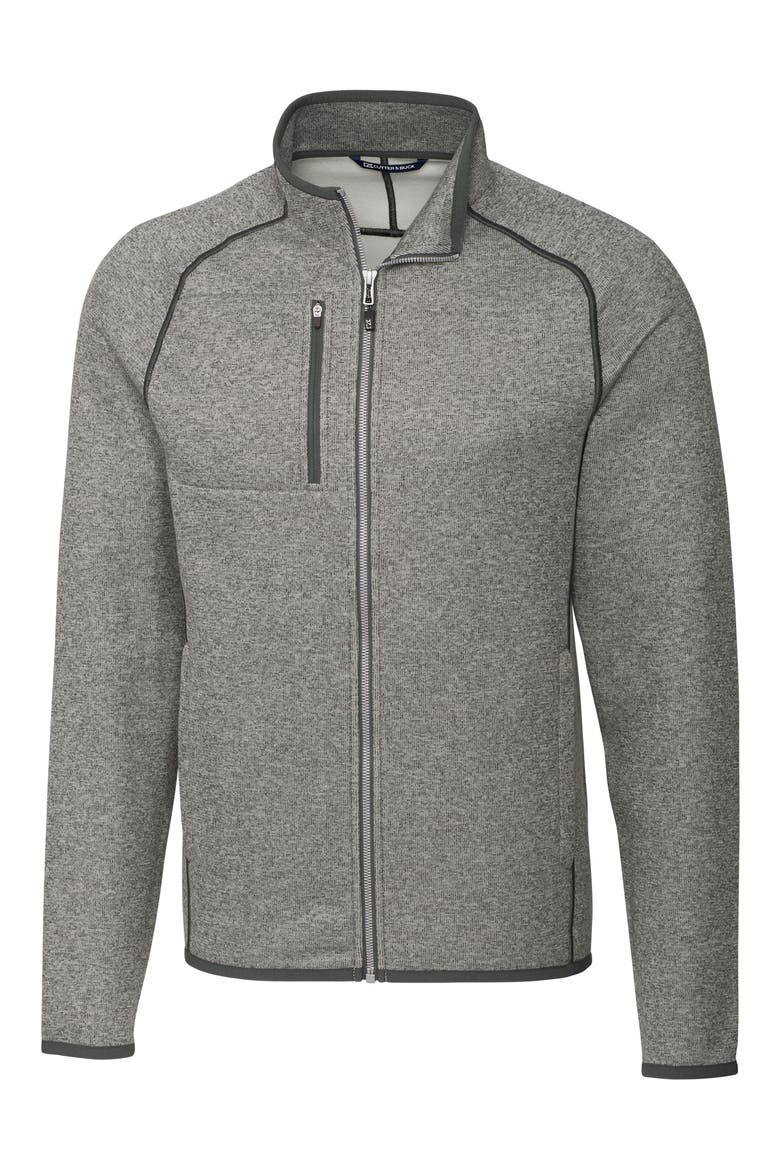Mainsail Sweater Knit Full Zip Jacket, Main, color, POLISHED HEATHER