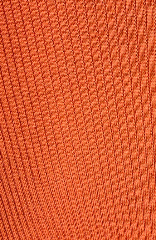 Moncler Virgin Wool Turtleneck Sweater In Orange