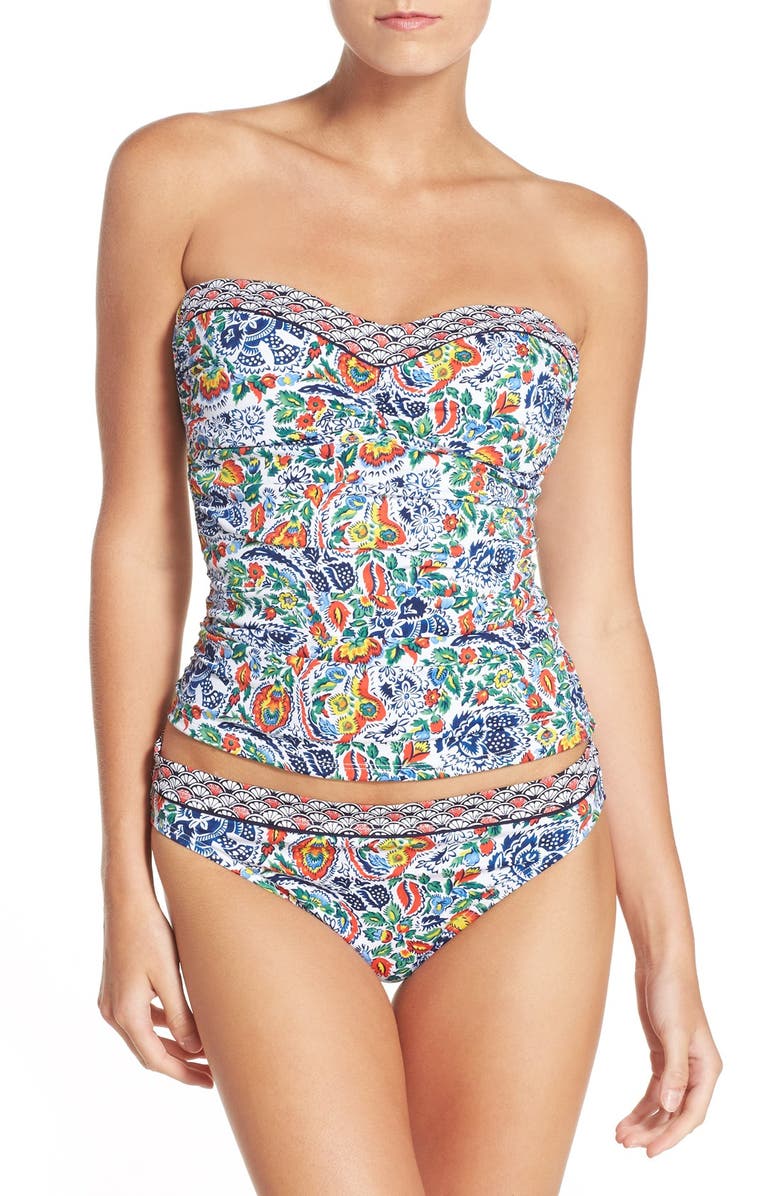 Tommy Bahama Paradise Provincia Bandeau Tankini Top, Alternate, color,