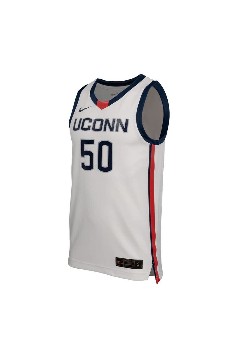 Nike Men's Nike White UConn Huskies Replica Basketball Jersey, Alternate, color, White