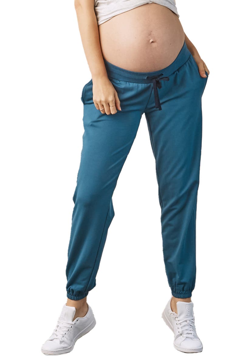 Angel Maternity Cotton & Modal Maternity Joggers, Alternate, color, 