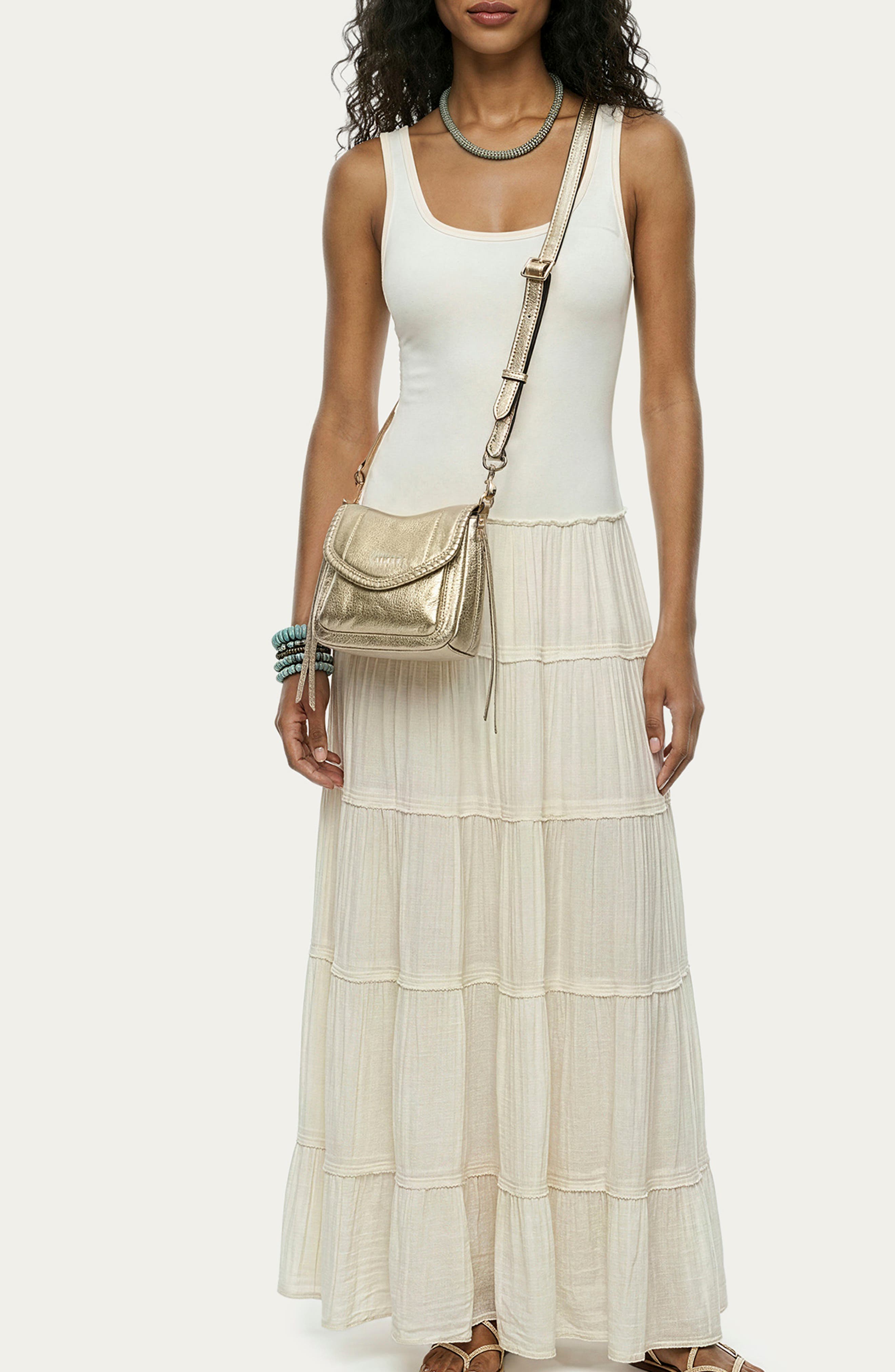 All for Love Leather Mini Crossbody Bag, Alternate, color, WARM CHAMPAGNE