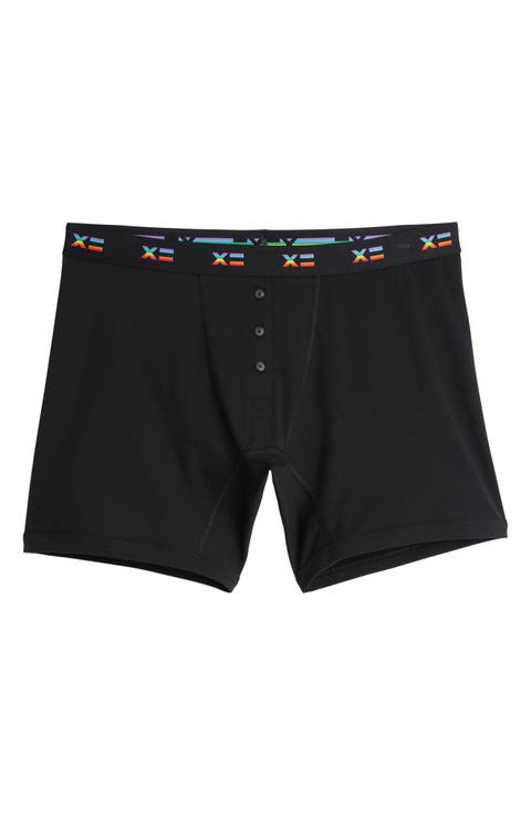 6-Inch Stretch Cotton Boxer Briefs (Regular & Plus Size)