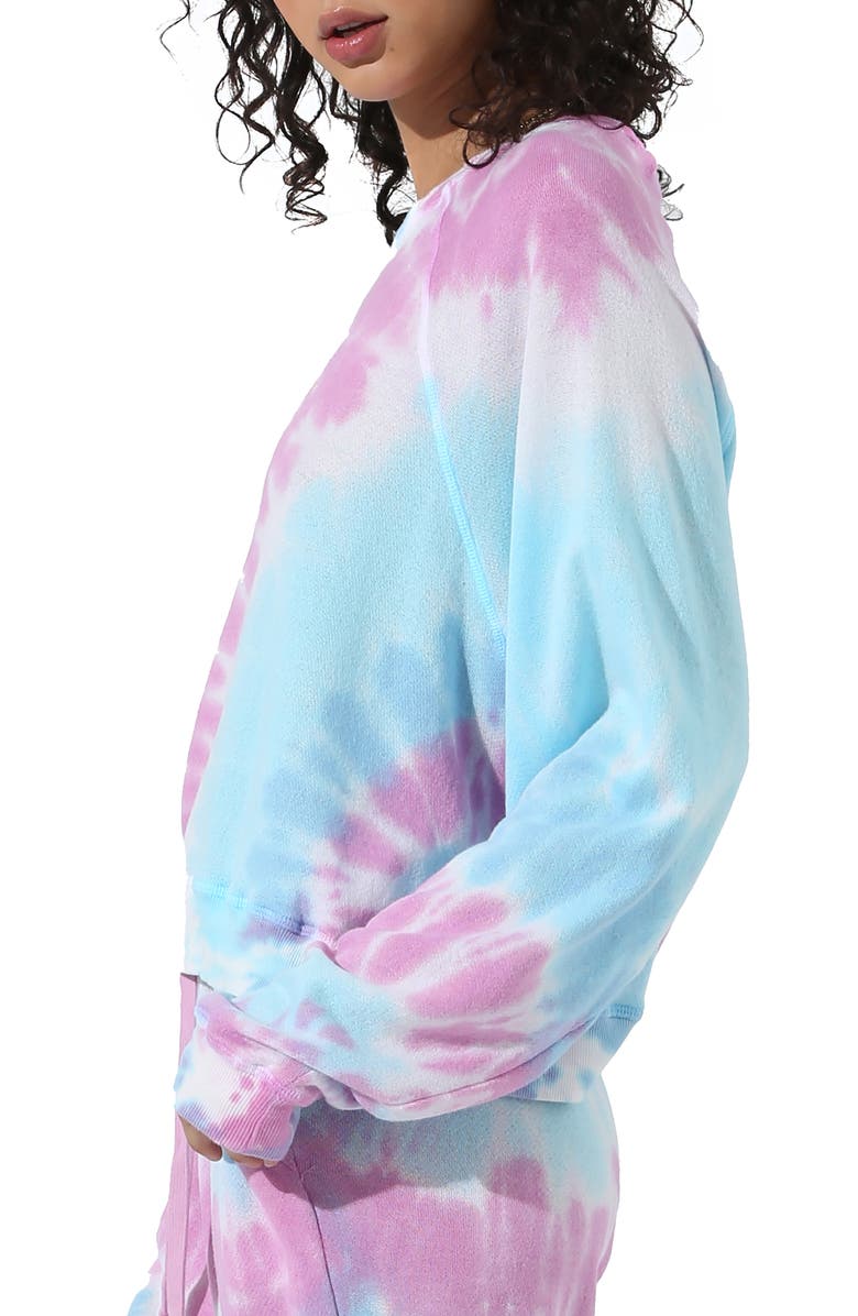 Electric & Rose Farrow Tie Dye Pullover, Alternate, color, 