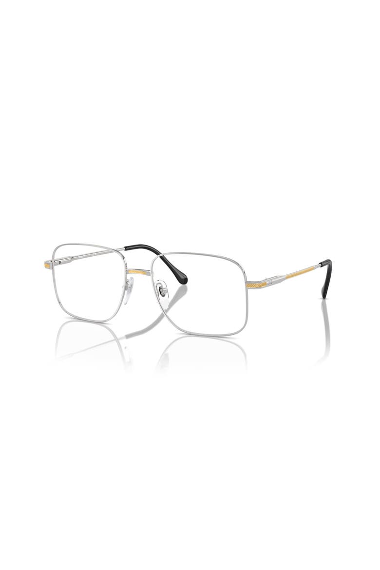 55mm Square optical glasses, Main, color, Silver