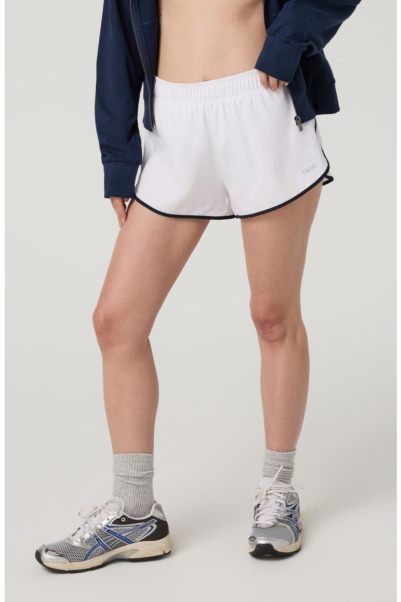 Clementine Retro Shorts, Alternate, color, WHITE