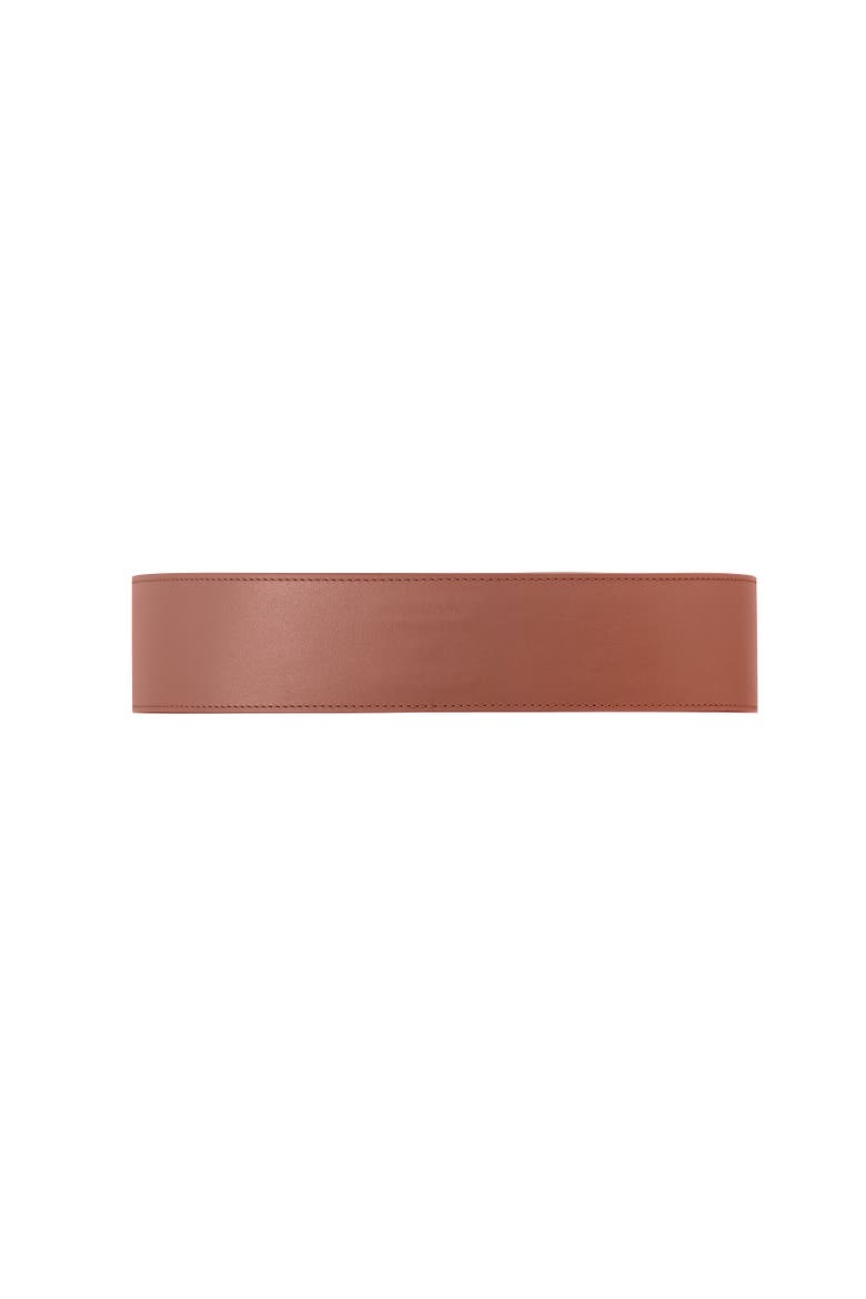 La Gracieuse Leather Belt, Alternate, color, Nude