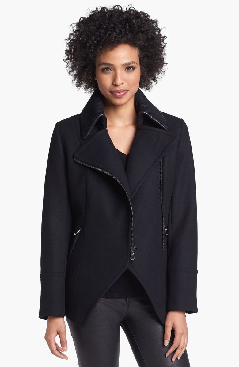 Trina Turk 'Abby' Zip Peacoat, Main, color, 