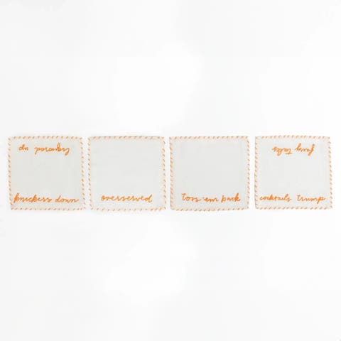Liquored Up Cocktail Napkins Set of Four