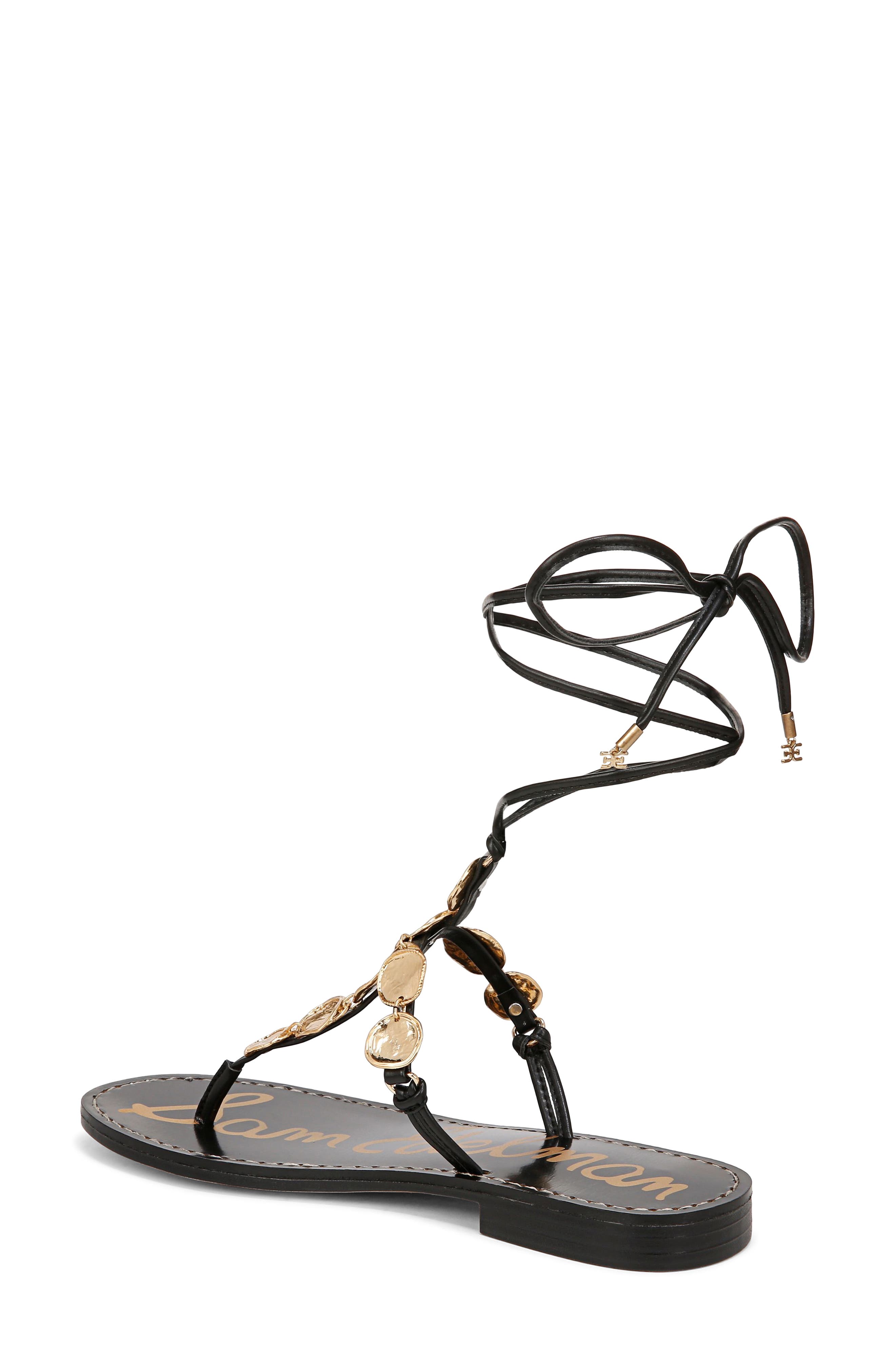 Sam Edelman Deirdre Ankle Wrap Sandal, Alternate, color, Black