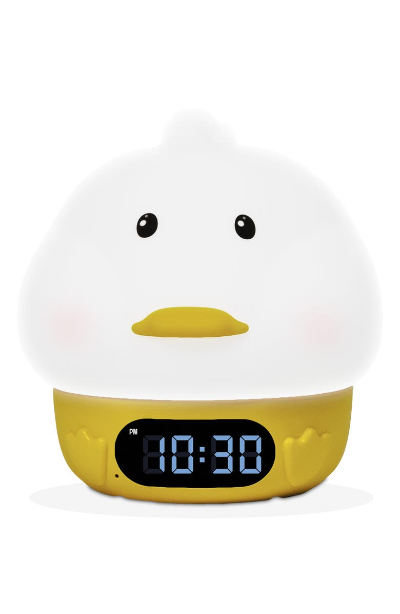 Innovibe Duck Squishy Clock Night Light, Main, color,