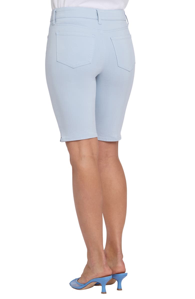 NYDJ Briella Stripe Denim Bermuda Shorts, Alternate, color, Blue Clover