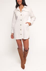 Petal & Pup Turner Long Sleeve Denim Minidress