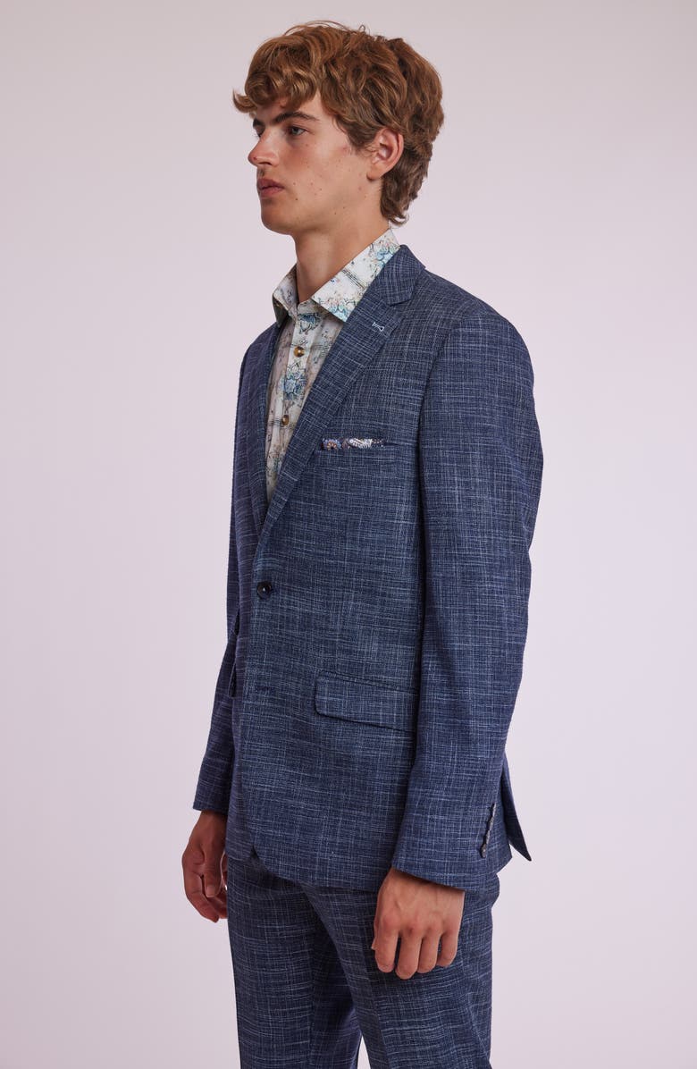 PAISLEY & GRAY Dover Slim Fit Sport Coat, Alternate, color, Navy Light Blue Texture