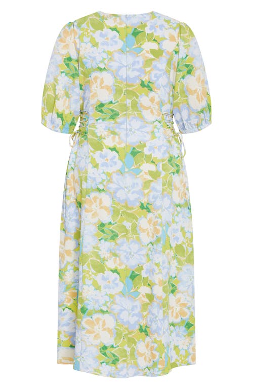 City Chic Roselle Floral Midi Dress In Pastel Floral