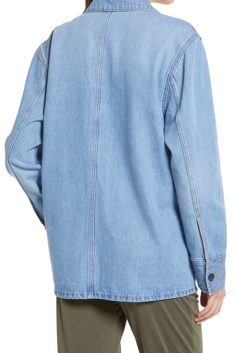 Denim Chore Jacket, Alternate, color, BLUE MID BRIGHT WASH