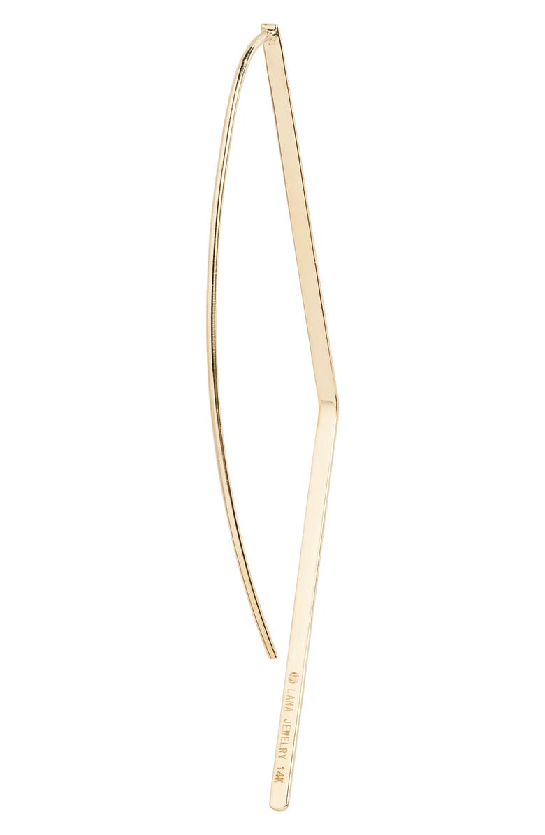 LANA Flat Geometric Hooked On Hoop Earrings, Alternate, color,