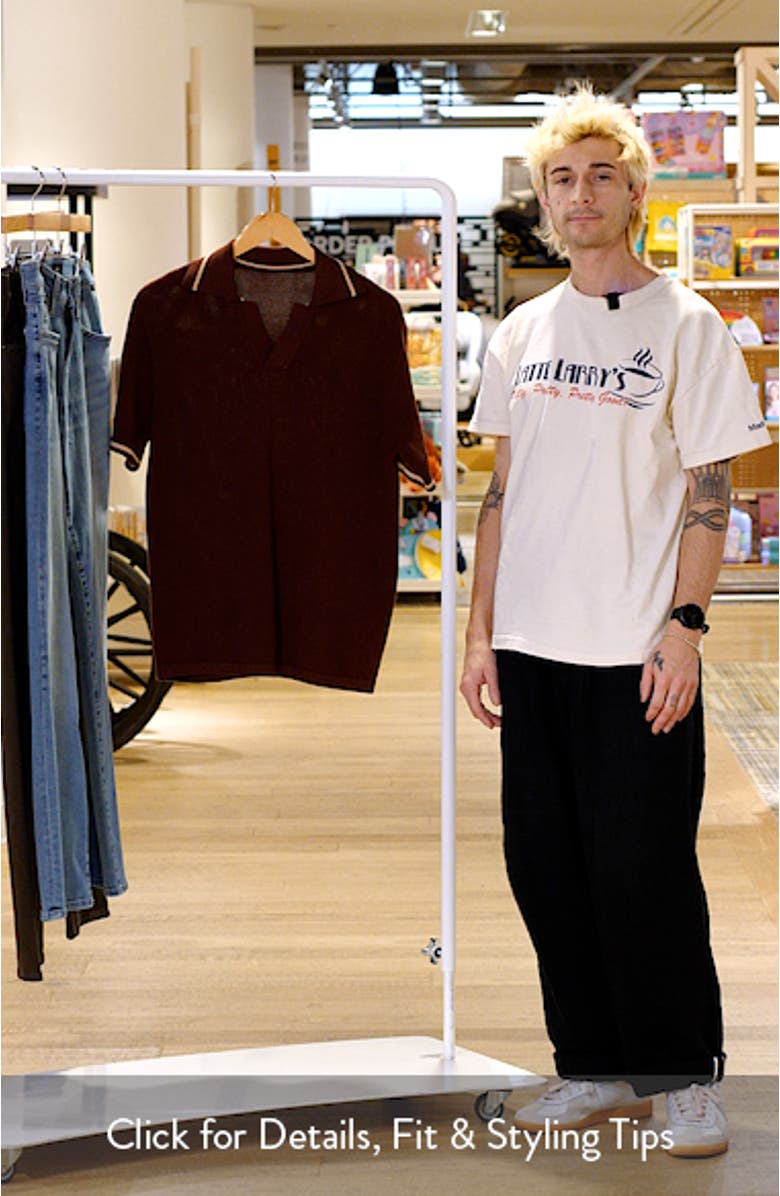 Textured Knit Polo, sales video thumbnail