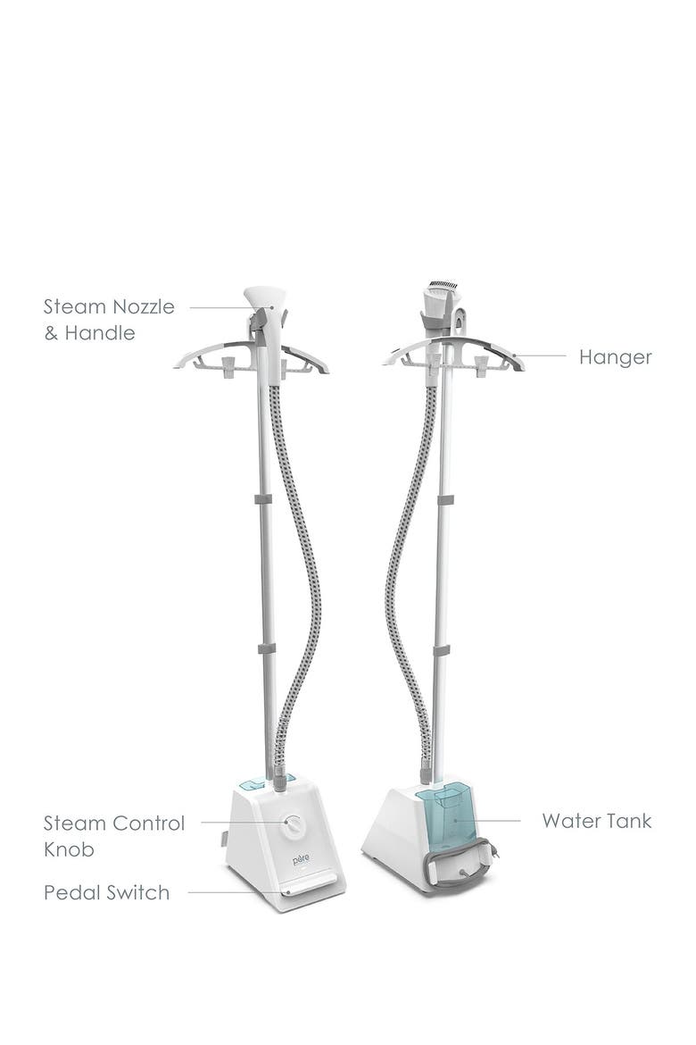 PureSteam Pro Garment 4 Steam Level Steamer, Alternate, color, WHITE