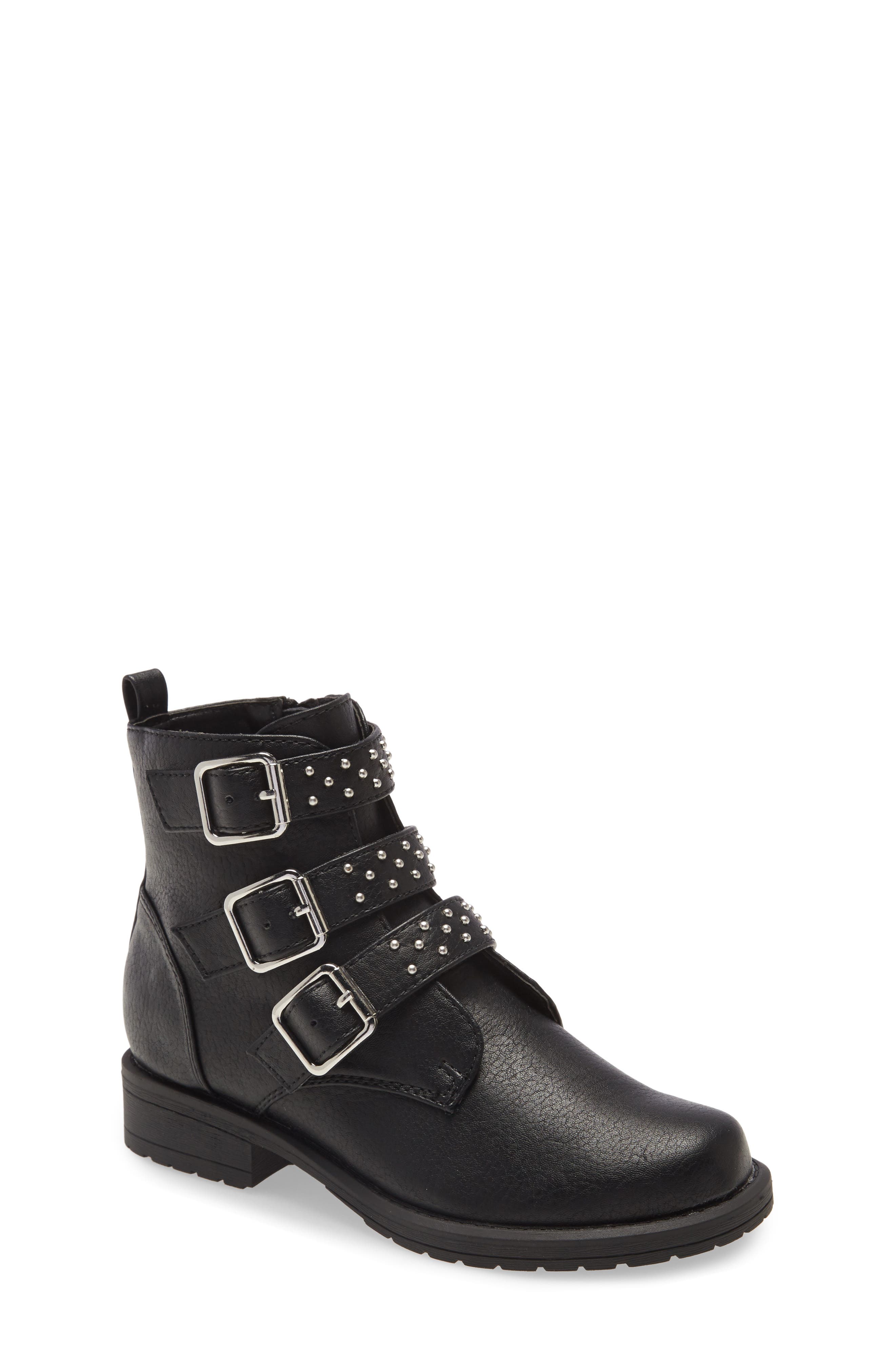 Treasure & Bond Triple Strap Moto Boot, Main, color, 