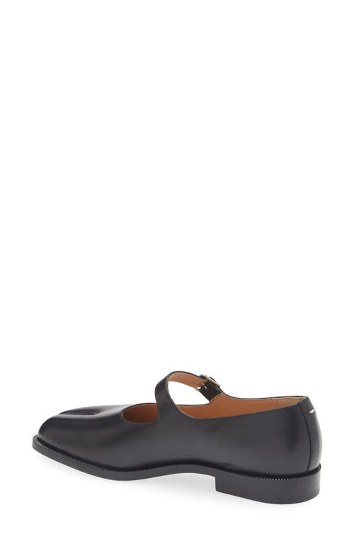Shop Maison Margiela Tabi Mary Jane Flat In Black