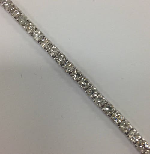 Bliss Diamond 7" Round Cut In 14k White Gold