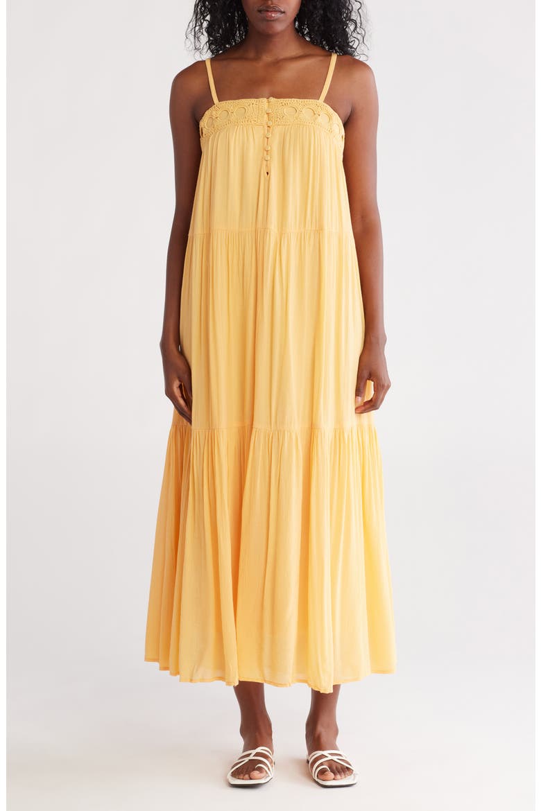 Tiered Maxi Dress, Main, color, SHERBET