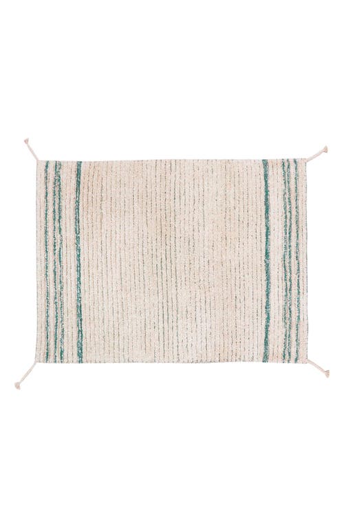Lorena Canals Reversible Washable Recycled Cotton Blend Rug In Green