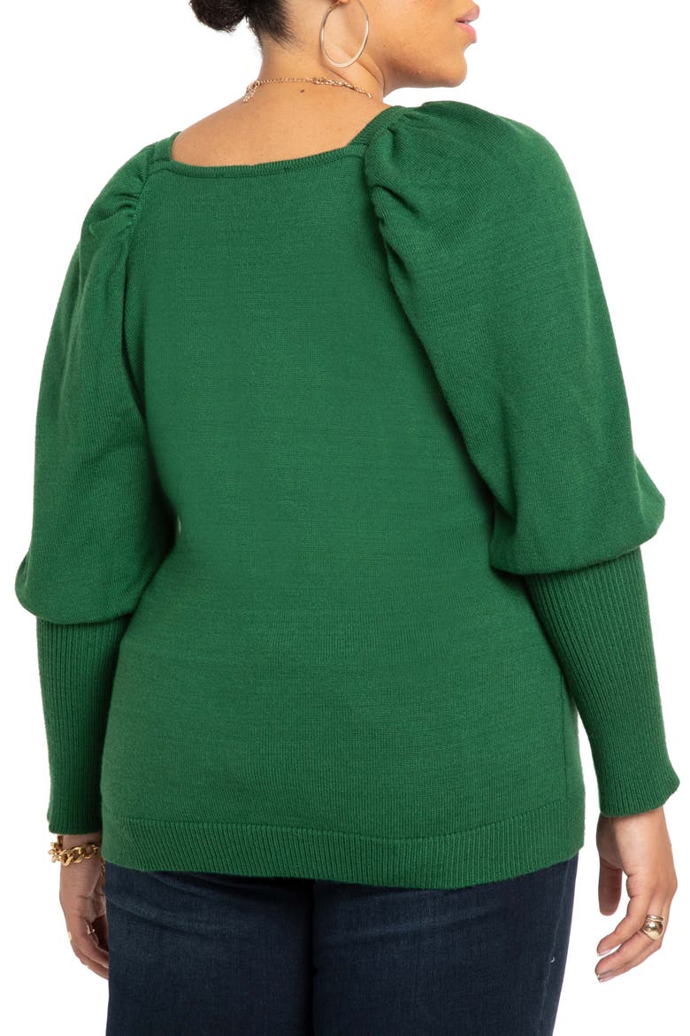 Folded Neck Sweater, Alternate, color, EDEN
