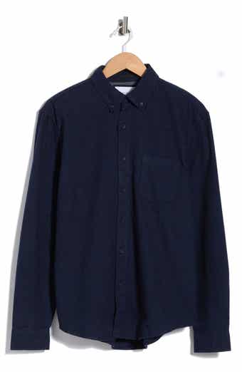 Cotton Flannel Button-Up Shirt