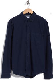 DENIM AND FLOWER Cotton Flannel Button-Up Shirt