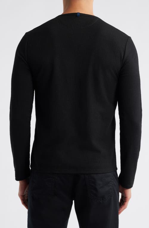 Wrk W.r.k Lucerine White Waffle Cotton & Modal Henley