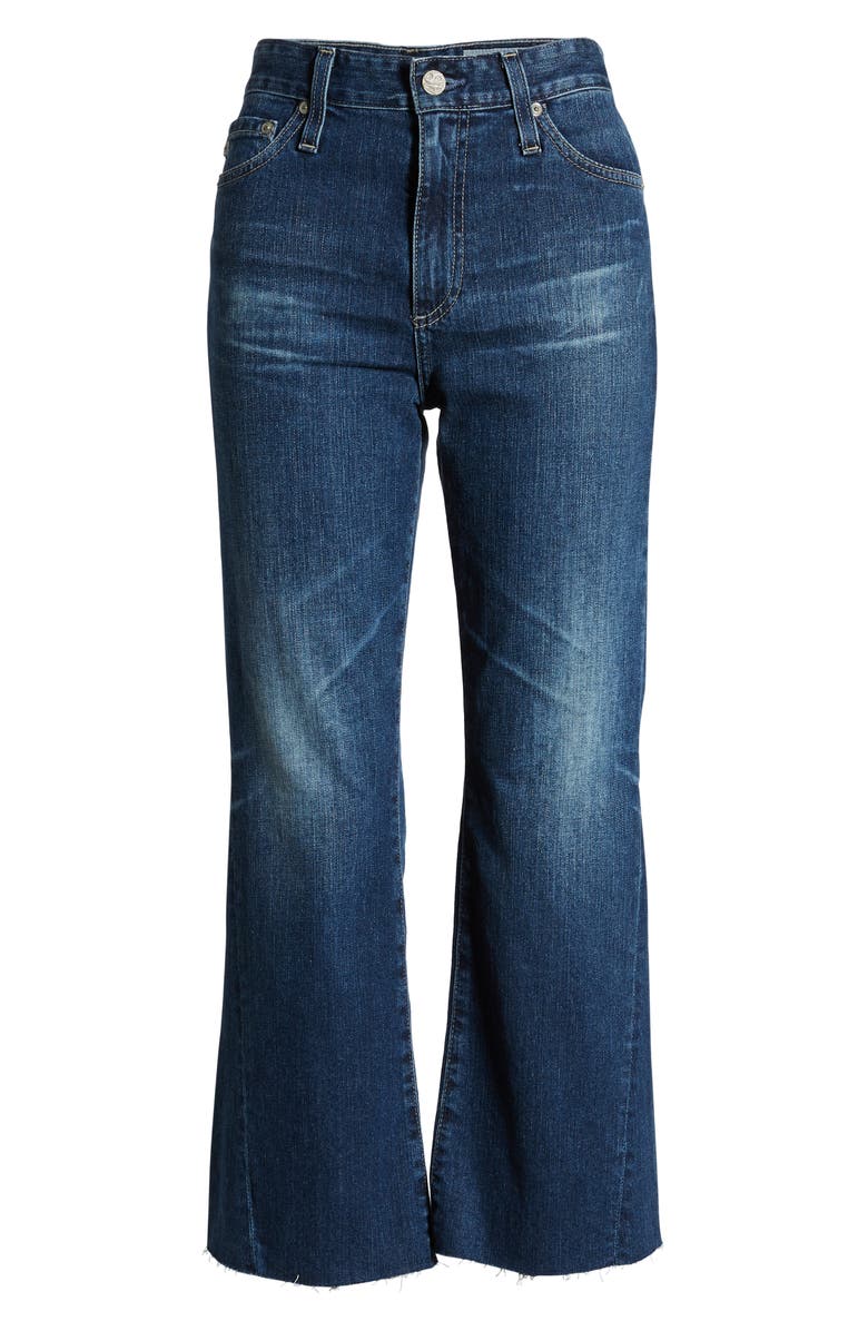 AG Quinne High Waist Crop Flare Jeans, Alternate, color, 11 Years Stream
