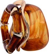 SAACHI Set of 3 Wavy Resin Bangle Bracelets