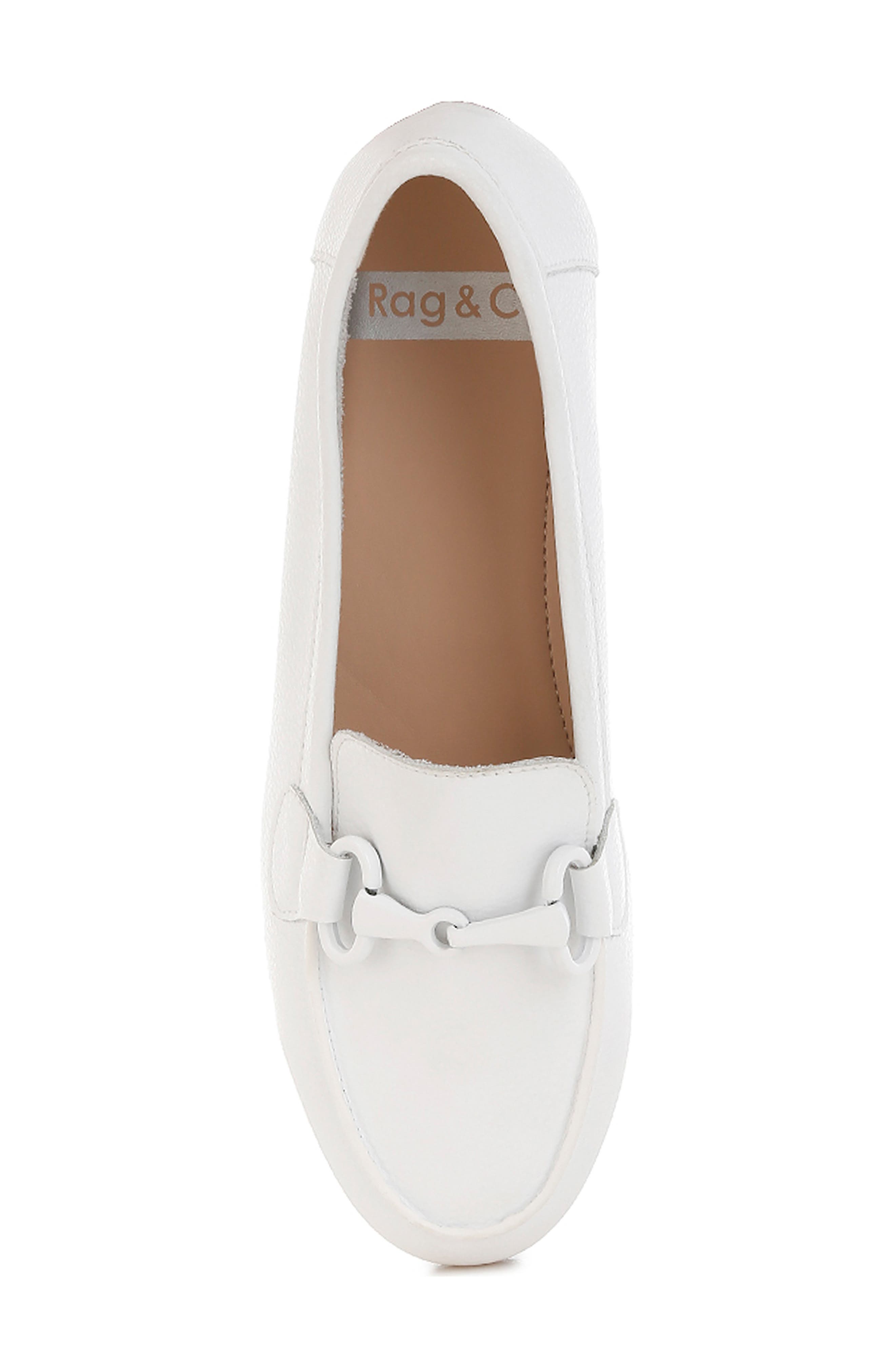 Rag & Co Taranis Bit Loafer, Alternate, color, White