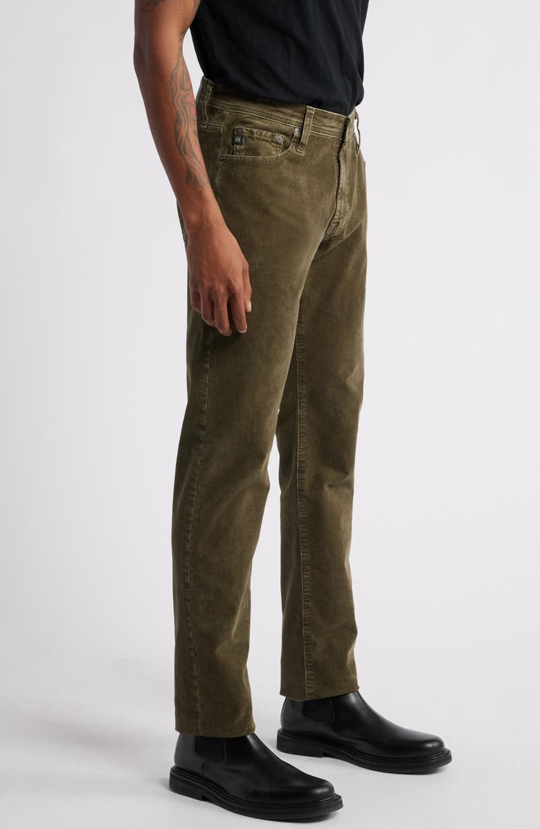 AG Tellis Slim Fit Corduroy Pants, Alternate, color, Sulfur Dried Cedar