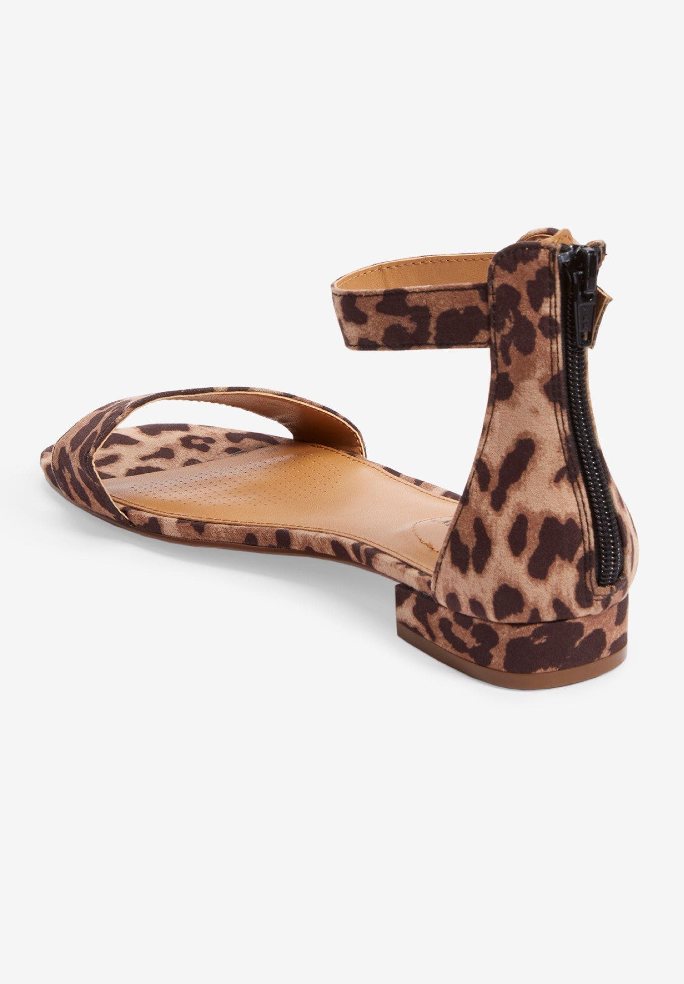 Comfortview The Alora Patterned Sandal, Alternate, color, Leopard