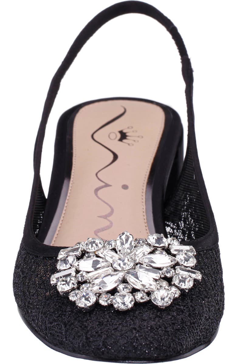 Nina Klara Slingback Pump, Alternate, color, Black