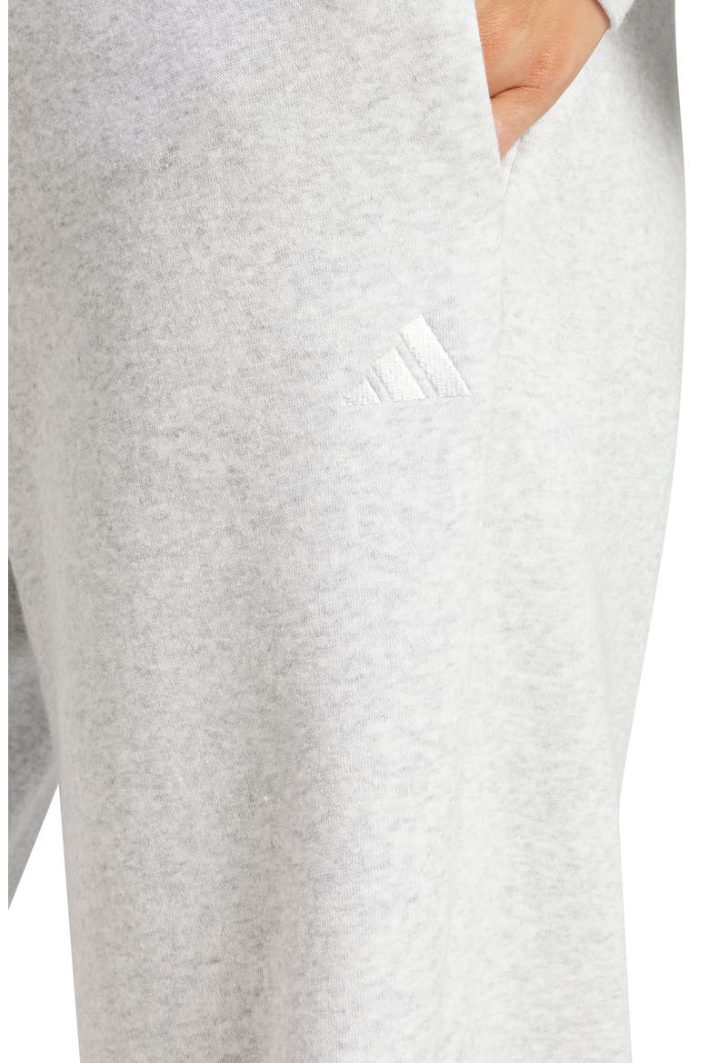 Fleece Sweatpants, Alternate, color, LIGHT GREY HEATHER/ WHITE
