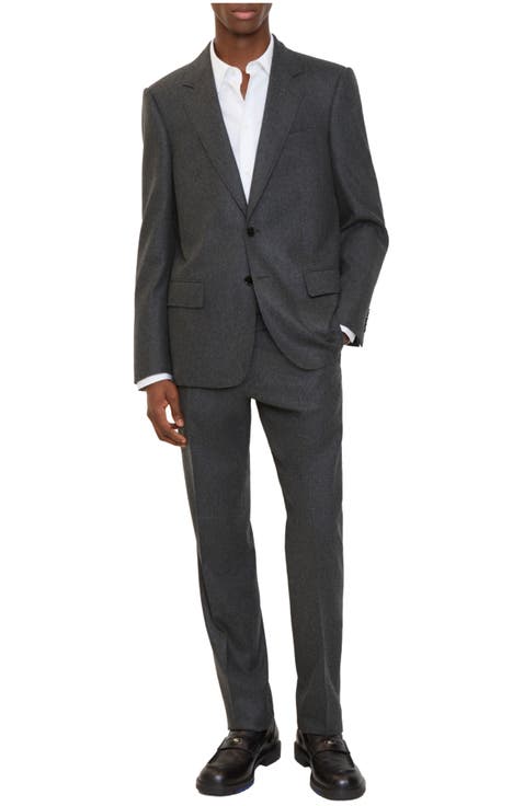 Wool Flannel Tailored Jacket