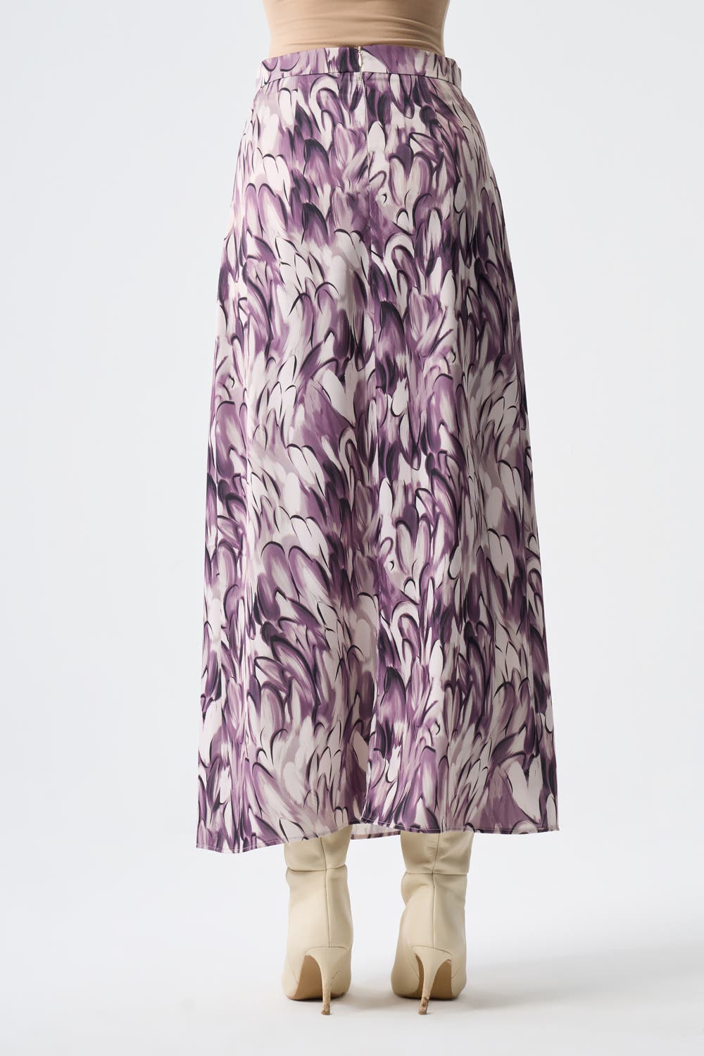 Ellipse Pattern Satin Skirt - image 2