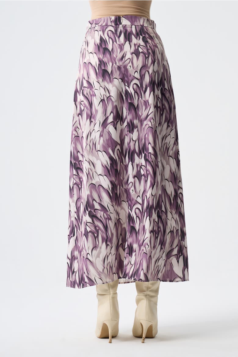 Ellipse Pattern Satin Skirt, Alternate, color, Patterned