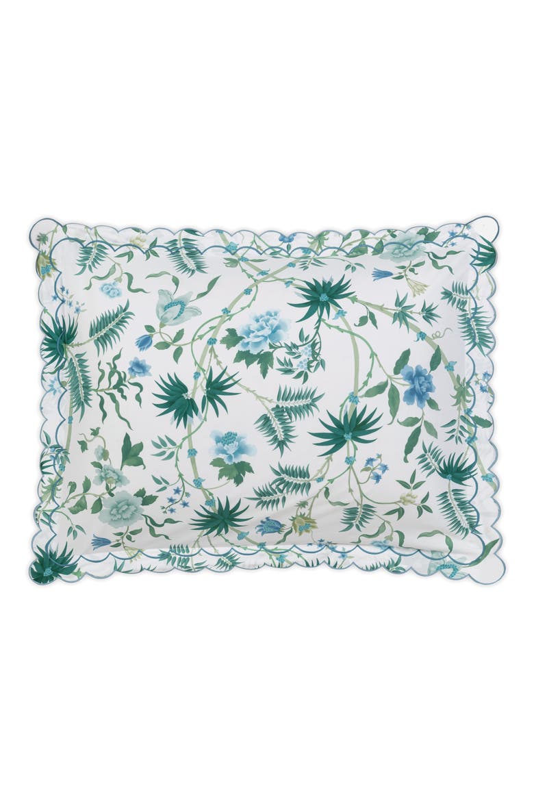 Palmyra Cotton Percale Sham, Alternate, color, EMERALD