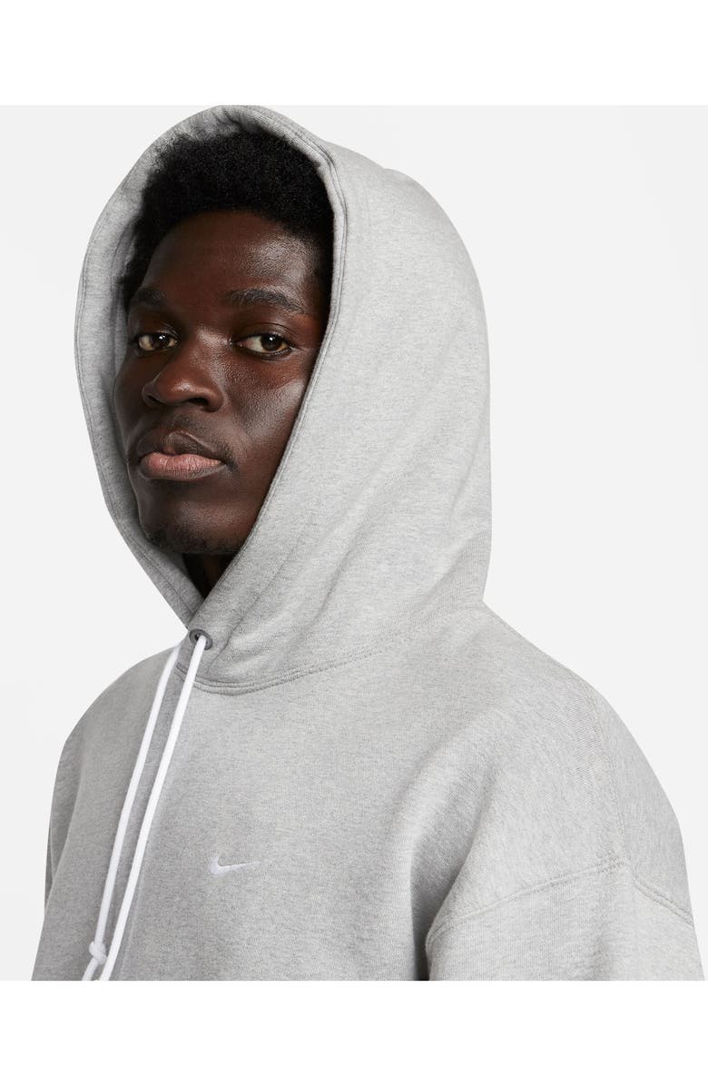 Nike Solo Swoosh Fleece Hoodie, Alternate, color, 063 D Gr H/White